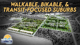 THIS is how you build a Walkable Bikable and TransitFocused Suburb  Clearwater County 76 [upl. by Ssirk]