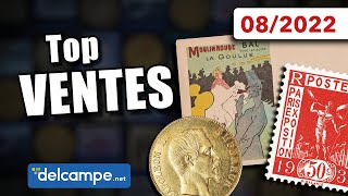 Les  belles ventes Delcampe août 2022  Les objets de collection de la marketplace [upl. by Monjan978]