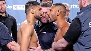 Amir Khan vs Kell Brook • FULL WEIGHIN amp FINAL FACE OFF  Sky Sports Boxing [upl. by Akeme]