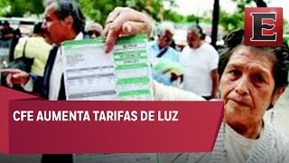 Aumentan las tarifas de luz [upl. by Aerdua]