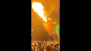 Witness the Dragon Bridge Breathing Fire amp Water in Da Nang Vietnam 🔥💧 dragonbridge vietnam [upl. by Adeehsar690]