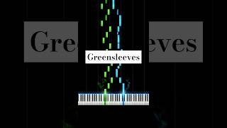 🟢 Greensleeves Easy Piano Tutorial piano pianotutorial pianocover [upl. by Eeniffar]