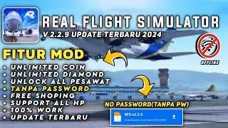 Real flight simulator Mod Apk V 229 Update Terbaru 2024 Unlock All Pesawat [upl. by Tiram53]