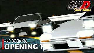 Initial D  Opening 1 4K 60FPS  Creditless  CC [upl. by Nawor215]