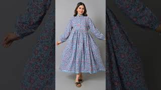 Special casual ware printed frock design Elegant Long Frock Designs Trendy amp Stylish Outfits 2024 [upl. by Hastie836]