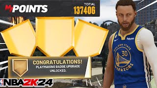 FASTEST WAY TO GET PLAYMAKING BADGES IN NBA 2k24 HURRY BEFORE THEY PATCH [upl. by Grim]