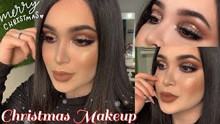 Maquillaje para Navidad SÚPER fácil y bonito STEP BY STEP ✨ [upl. by Yortal]