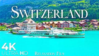 SWITZERLAND 4K • Relaxation Film with Beautiful Piano Music • Relaxation Film 4K Ultra HD [upl. by Aiyot4]