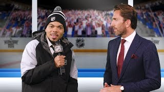 Lazlo Holmes interviews Rangers goaltender Henrik Lundqvist [upl. by Avan]