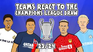 🏆Champions League Draw 2324  Football Reacts🏆 [upl. by Ara]