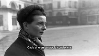 Simone de Beauvoir acerca del existencialismo y Dios entrevista subespañol [upl. by Vrablik129]