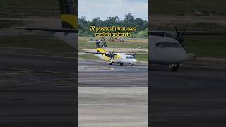 atr 42500 passaredo aeroporto de Manaus taxiando único do Brasil capacidade para 48 passageiros [upl. by Ardeahp847]