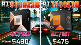 Ryzen 7 9800X3D vs Ryzen 7 7800X3D  PC Gameplay Tested [upl. by Aramit664]