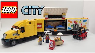 LEGO City Yellow Delivery Truck 60440 Speed Build Review [upl. by Pavior801]