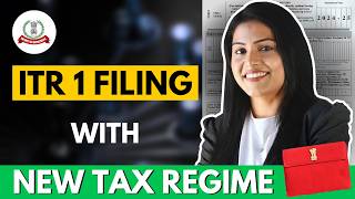 ITR 1 filing online 202425 new regime  ITR new tax regime [upl. by Elora]