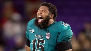 Jerrod Clark Highlights DL Coastal Carolina Senior Bowl [upl. by Aluk]