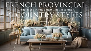 Timeless FrenchInspired Interior Designing with French Provincial amp Country Styles [upl. by Ardnasal]