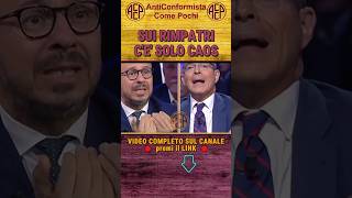 SUI RIMPATRI CÈ SOLO CAOS capezzone davidefaraone talkshow [upl. by Martz670]