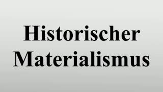 Historischer Materialismus [upl. by Percy]