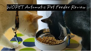 WOPET Automatic Pet Feeder Review Get 18 off [upl. by Kazmirci]