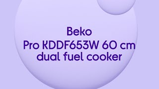 Beko Pro KDDF653W 60 cm Dual Fuel Cooker  White  Quick Look [upl. by Daj477]