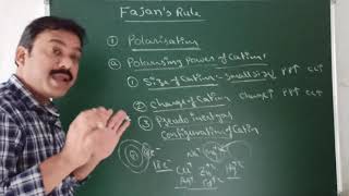 FAJANS RULE  Chemical bonding  for mains neet and adv  English and Telugu [upl. by Reldnahc]