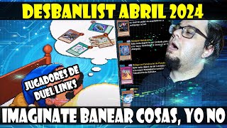 ¡DESBANLIST Duel Links Abril 2024 IMAGINATE UN META DIFERENTE YO NO PUEDO YuGiOh DUEL LINKS [upl. by Kora573]