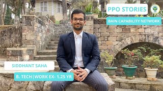 PPO Stories Ep16  Siddhant Saha Bain Capability Network [upl. by Laris805]