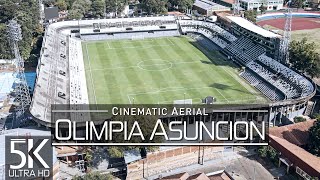 【5K】🇵🇾 Olimpia Asuncion 🔥 Estadio Manuel Ferreira from Above 🔥 PARAGUAY 2022 🔥 Cinematic Wolf Aerial [upl. by Lyn]