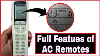 Voltas AC Remote Full Function How to use Voltas AC RemoteUniversal AC remoteFeature of AC Remote [upl. by Anoyi339]