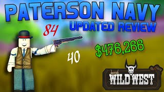 PATERSON NAVY Updated REVIEW  Roblox WIld West [upl. by Suaeddaht]