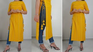 New Kurti Design Cutting and Stitchinglatest side Dori Kurti CuttingSuit Kurti Design 2023 [upl. by Mignon]