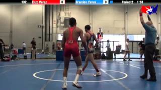 Enzo Perez vs Brandon Yanez at 2013 West Jr Reg  GR High School [upl. by Sirret797]