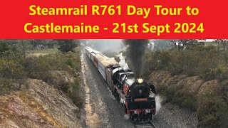 Steamrails R761 Daytrip to Castlemaine  21st Sept 2024 [upl. by Neeloj872]