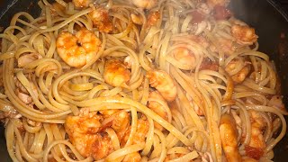 Makarona Linguine Me Fruta Deti  Pasta Linguine With Sea Food [upl. by Yenaiv]