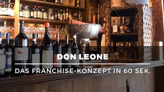 Selbstständig mit eigenem Restaurant – FranchiseSystem Don Leone erklärt in 60 Sek [upl. by Aitak299]