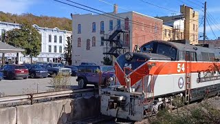 The Stourbridge Line 3PM Train Leaving Honesdale Station 10122024 [upl. by Aunson]