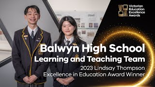 Balwyn High School  Learning and Teaching Team [upl. by Brena]