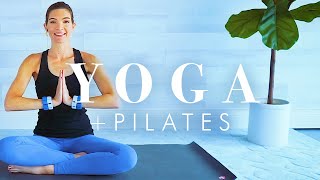 Yoga and Pilates Workout for Beginners amp Seniors  20 minute Mat Exercises [upl. by Yesac]