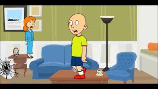 Caillou does the floor is lava challenge and gets grounded REUPLOUDRESTORATION [upl. by Llerad21]