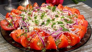 Das einfachste Rezept für leckersten Tomaten 🍅Toller Salat in 5 Minuten [upl. by Abbe27]