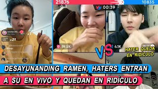 Desayunando Ramen haters entran a en vivo y quedan mal🤣 chinguamiga [upl. by Jordana889]