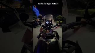 Night ride 🏍️ nightride lucknow lulu lulumall rider bikelover youtubeshorts shortsfeed [upl. by Erelia]