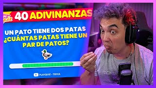 40 ADIVINANZAS DIFÍCILES PARA PASTY 🤔 [upl. by Accalia]