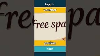 🇬🇧🇸🇰 voucher  poukaz  vocabulary builder  learn English  naučme sa anglicky [upl. by Lindeberg]