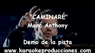 KARAOKE  Marc Anthony  Caminare  DEMO PISTA INSTRUMENTAL [upl. by Simmie761]