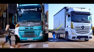 quotCompare safety features Daimler Truck vs Volvo Trucksquot  Heavy Duty [upl. by Aydidey]