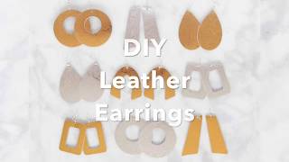 Leather Earrings 1 Min [upl. by Erline]