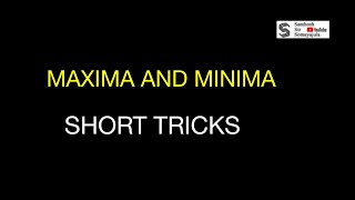 MAXIMA AND MINIMA SHORT TRICKS FOR EAPCET AND NDA [upl. by Meedan]