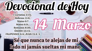 Devocional de hoy 14 Marzo  Devocionales cristianos  Devocionales diarios  Devocional [upl. by Ainekahs]